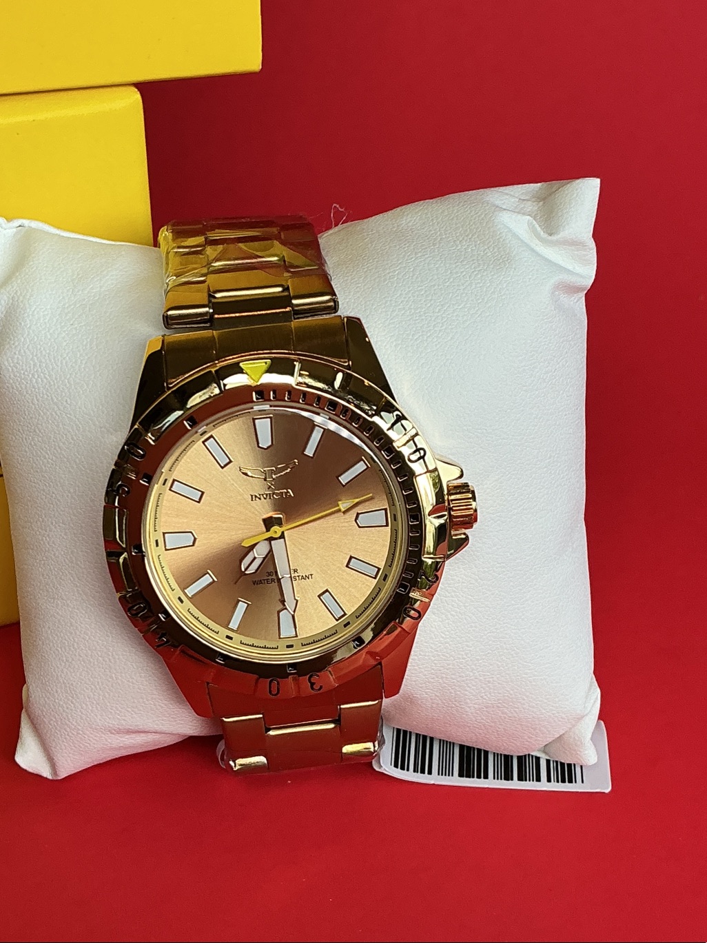 Invicta GoldTone Watch With Champagne Dial And Bracelet
